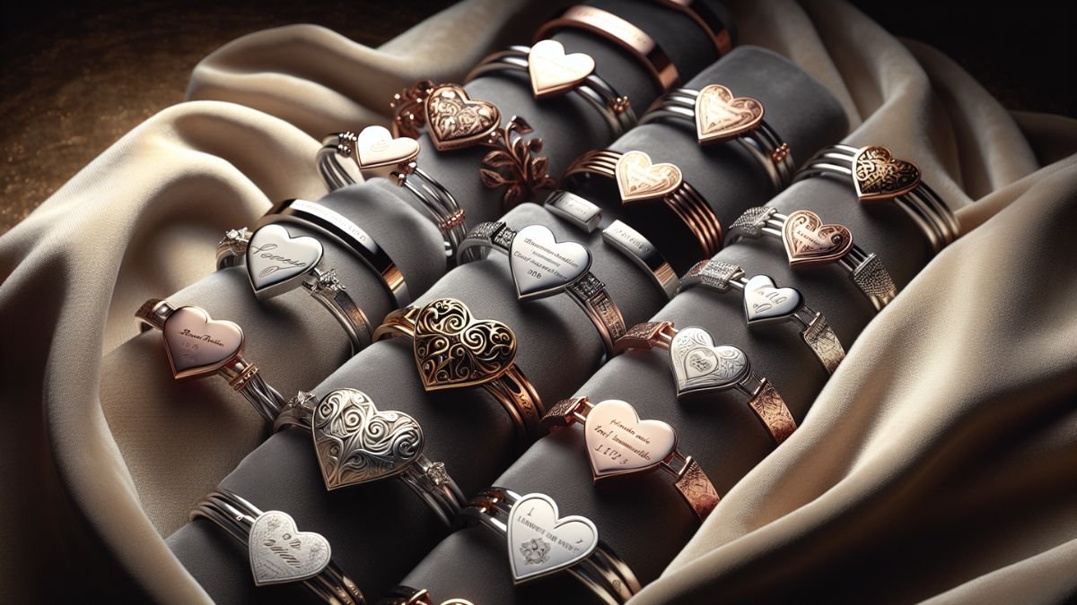 Shop Personalized Heart Bracelets