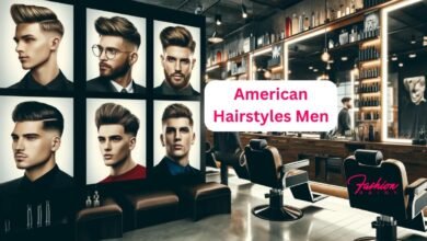 American Hairstyles Men in Modern Barber Shop