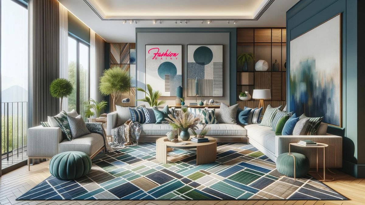 Mixing Patterns in Interior Design - Modern Living Room