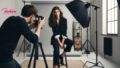 Professional Photo Studio Setup for Female Modern Professional Headshots