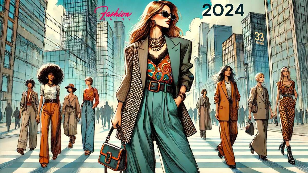 Woman Showcasing 2024 Fashion Trends