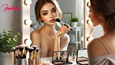 Young Woman Applying Easy Make Up Ideas