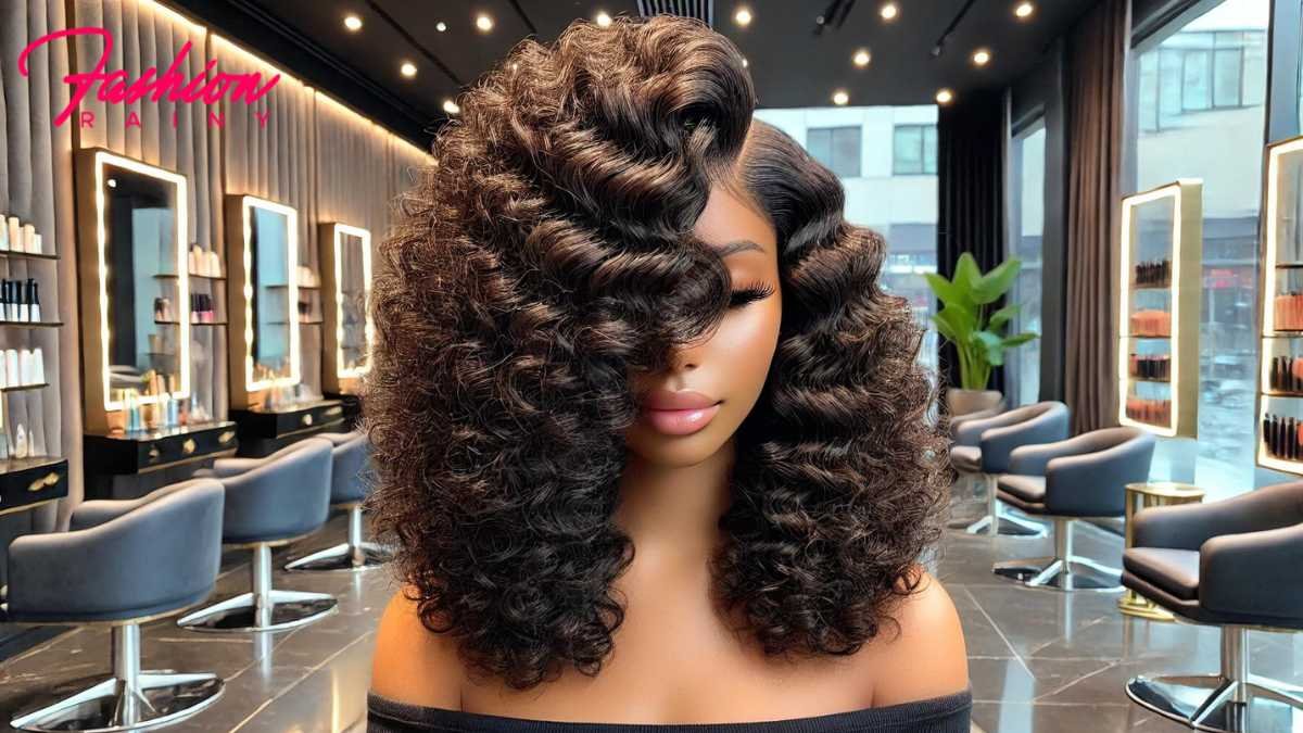 Flawless Natural Hair Extensions in a Chic Salon