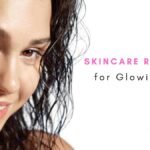 Woman Following Skincare Routines for Glowing Skin