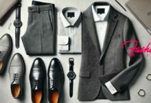 Grey Trousers Black Blazer